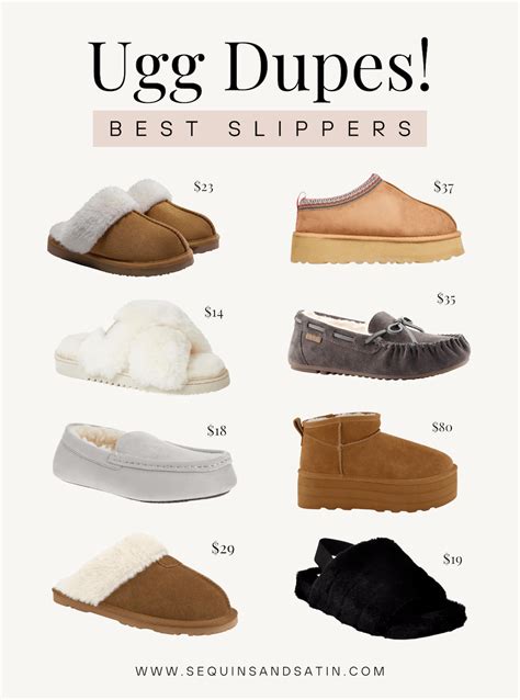 ugg slipper shoe dupe|ugg fluffy slippers knock off.